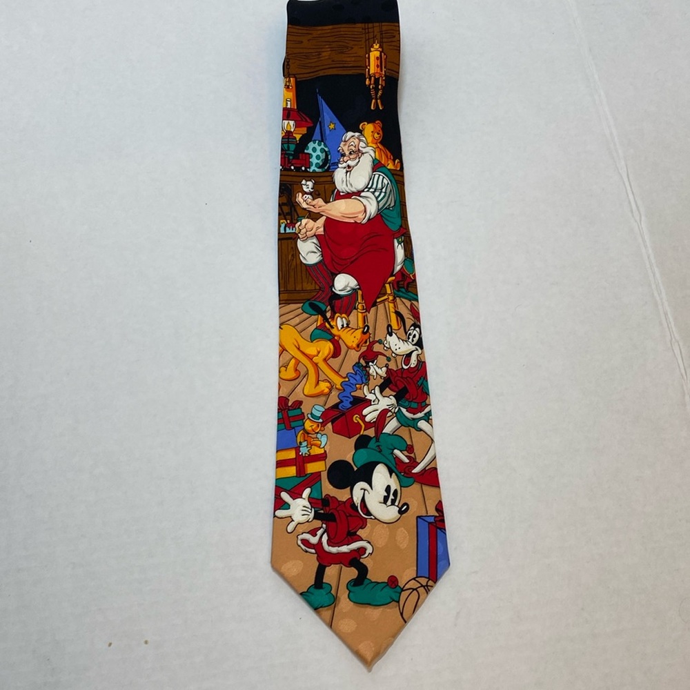 Disney Store Santa Claus Silk Tie